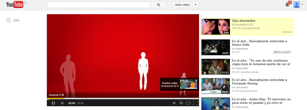 anuncio Youtube anuncio Youtube