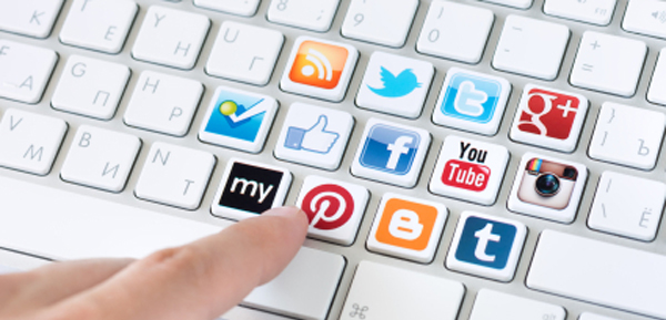 Social media communication concept